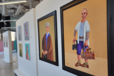伊拉克艺术家 Faisel Laibi Sahi 的艺术展在迪拜举行