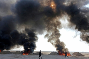 伊拉克焚烧六吨大麻和可卡因